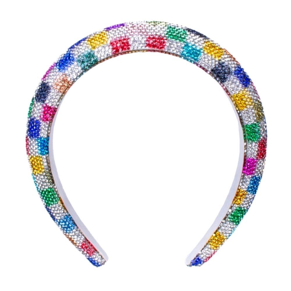 Pattern Rhinestone Headband-MULTI